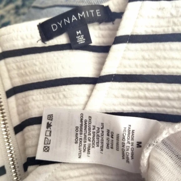 Dynamite Long Sleeve Cropped Striped Top - Picture 7 of 7
